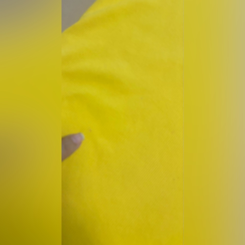 Lauren Ralph Lauren Women's Shirt Sz XL Yellow Lace-Up V-Neck Ribbed Cotton FLAW - Picture 14 of 16